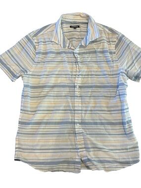 Express 100% Cotton Lightweight Beachy Button Up Shirt large